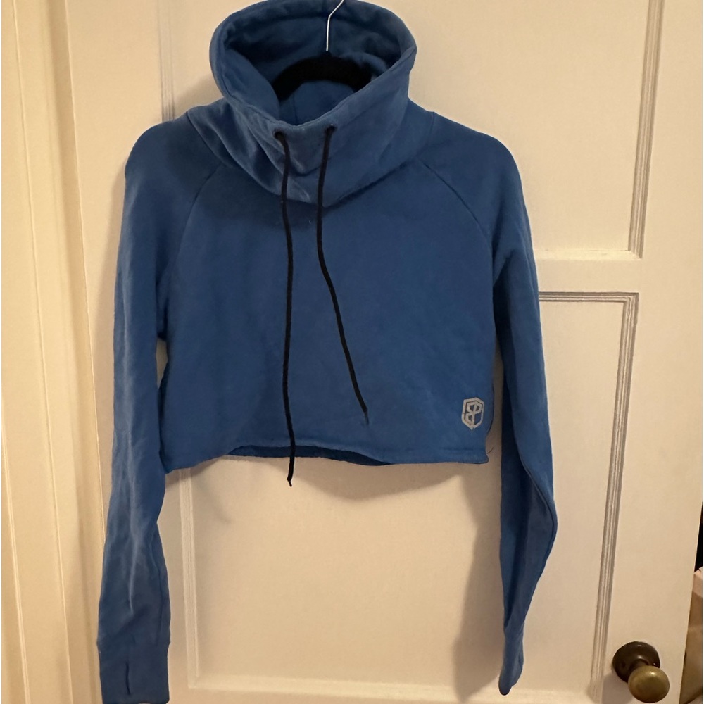 Born primitive crop scuba neck sweater. Size small.